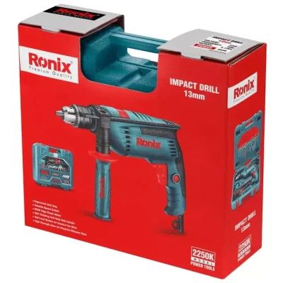 Дрель Ronix ударный 850Вт, набор (2250K) | Зображення 1