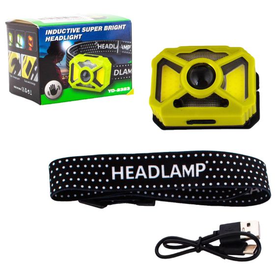 Налобний ліхтар 2323-P50+SMD+COB Білий+Червоний з датчиком руху, Li-Ion акумулятор, USB-C зарядка (47470-2323_151) | Зображення 5