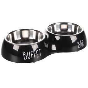 Миска подвійна для собак та котів Flamingo Divar Duo Dinner, 2 х 470 мл