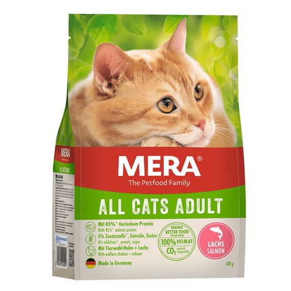 Корм Mera Cats All Adult Salmon сухий з лососем для дорослих котів 400 гр