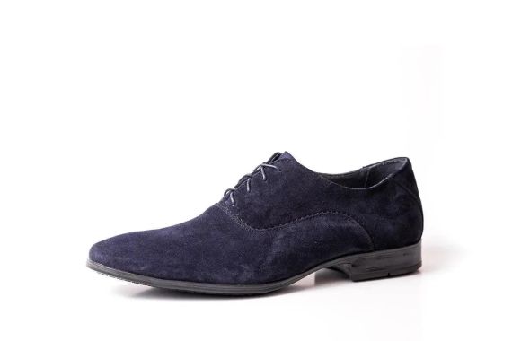 Замшеві туфлі сині 45 розмір | Зображення 2