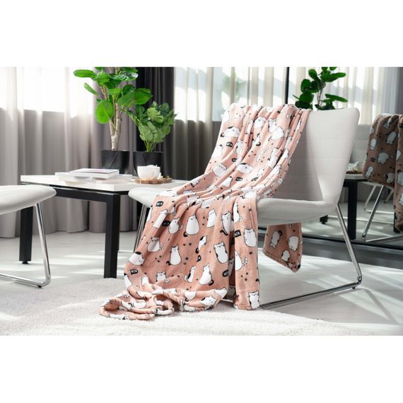 Плед Ardesto Flannel котики, 160х200 см (ART0108PB) | Зображення 2