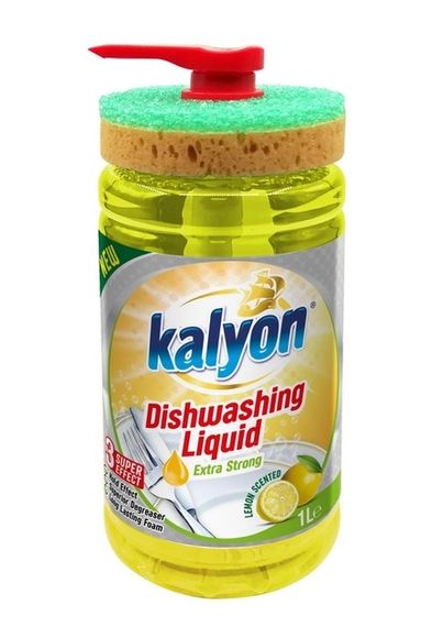 Засіб для миття посуду Kalyon Extra Dishwashing Liquid Lemon 8680731427479 1000 мл