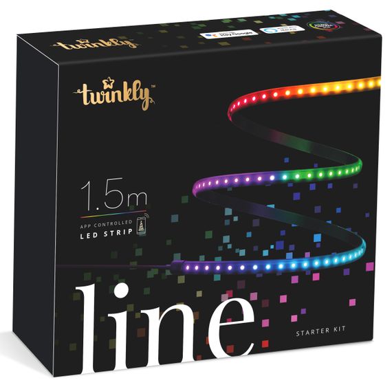 Світлодіодна гірлянда Smart LED Twinkly  Line RGB, підсвічування, Gen II, IP20, довжина 1,5м (TWL100STW-BEU)