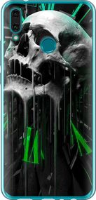 Чехол на Huawei Y9 2019 Череп-часы "4100u-1602-17620"