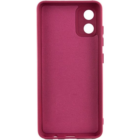 Чохол TPU GETMAN Liquid Silk Full Camera для Motorola Moto E13 Бордовий / Marsala | Зображення 1