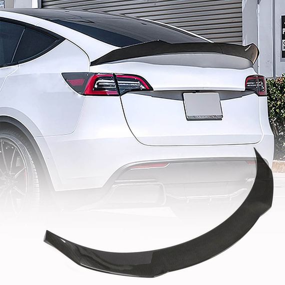 Спойлер сухой карбон V4 (2020-2023) для Tesla Model Y 2020- гг