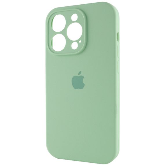 Чохол Silicone Case Full Camera Protective (AA) для Apple iPhone 14 Pro (6.1") Зелений / Pistachio | Зображення 2
