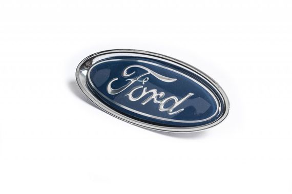 Емблема передня 2013-2017 112мм/47мм (на клямках-2024самоклейка) для Ford Fiesta рр | Зображення 1