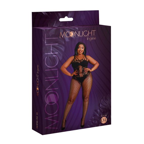 Бодістокінг Moonlight Plus Model 04 XL-XXXL, чорний, з доступом | Зображення 4