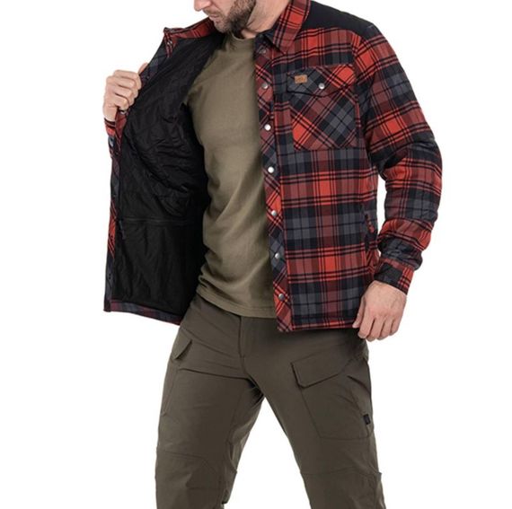 Сорочка Helikon Winter Warden Long Sleeve - Slate Crimson Plaid | Зображення 1