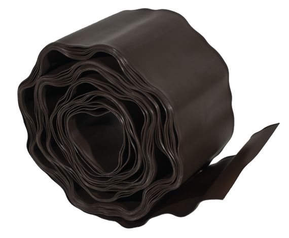 Бордюрная лента  10 см 9 метров коричневая VARTCO (Польша) | Зображення 1