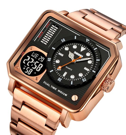 Чоловічий годинник Skmei 2025RG Rose Gold | Зображення 1