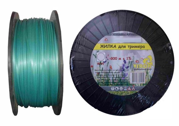 Жилка для тримера "КРУГ" TM VIROK : Ø= 2.4 мм, l= 400 м (бобина) VR-10V028