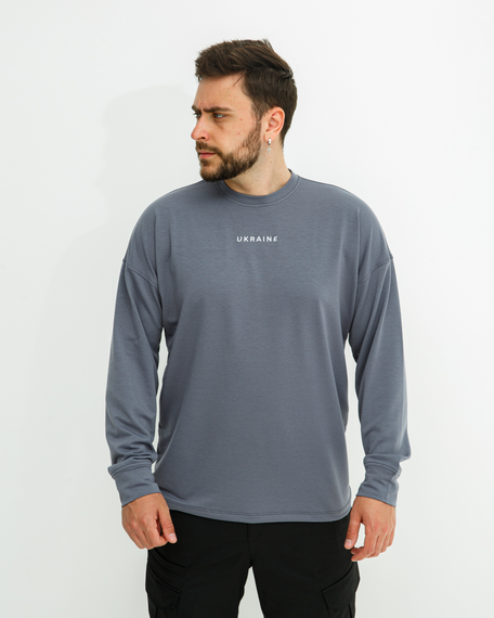 Світшот Україна графит S XL | Зображення 6