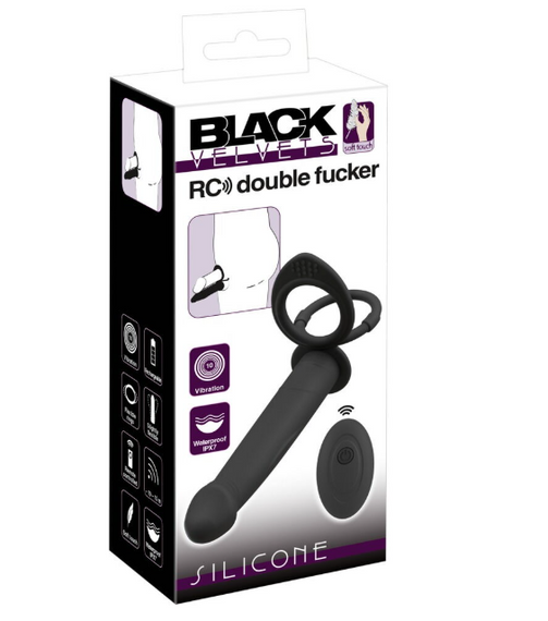 Анальный вибратор с кольцом RC double fucker Sex Aura