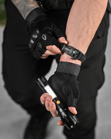 Літній тактичний костюм 8в1 TIRAN чорний ДЛ6514 | Зображення 8