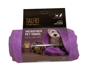 Рушник для домашніх тварин з мікрофібри Tauro Pro Line, purple 60*90 cm