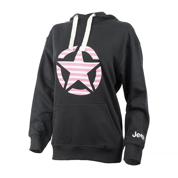 Толстовка JEEP HOODED OVERSIZE SWEATSHIRT STAR Striped Print