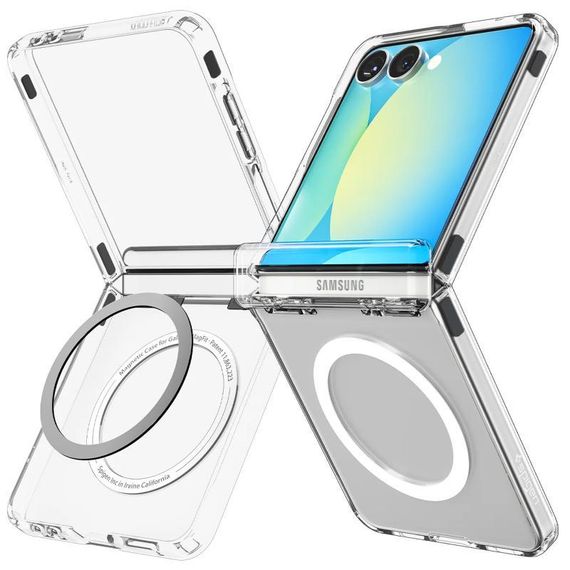 Чохол SGP Ultra Hybrid (MagFit) Samsung Galaxy Z Flip7 FE Прозорий | Зображення 1