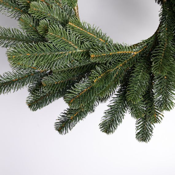 Штучний різдвяний вінок Зелений Святковий 60 см TD-VINGR | Зображення 3