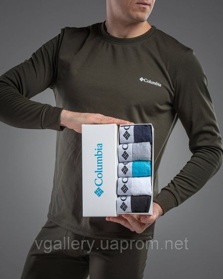 Набір трусів Columbia, подарунковий комплект трусів Коламбія в коробці на 2-5 штук, білизна Columbia 2-5 шт | Зображення 7