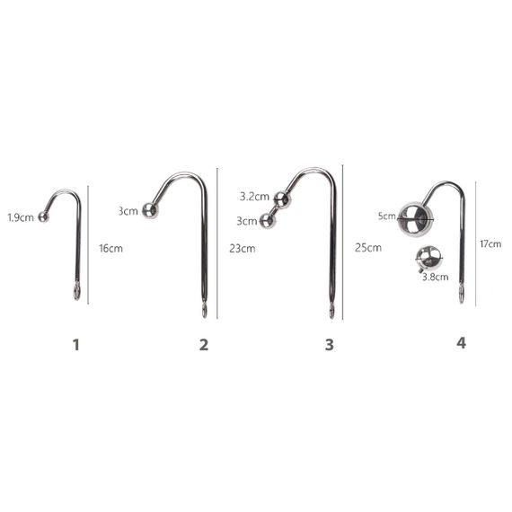 Анальний гак 3 із нашийником з натуральної шкіри Art of Sex - Anal hook, Чорний sexstyle | Зображення 2