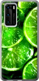 Чохол на Huawei P40 Зелені часточки лимона "852u-1840-2448"