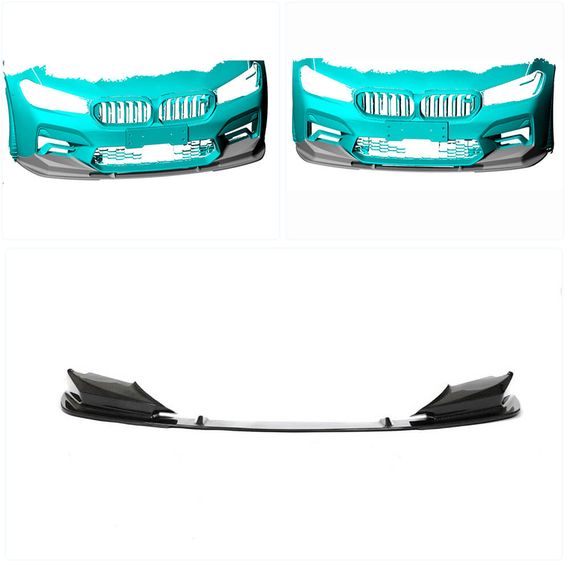 Накладка на передній бампер Lip V2 (для M5 F90 2020-2024, Карбон) для BMW 5 серія G30/31 рр | Зображення 1