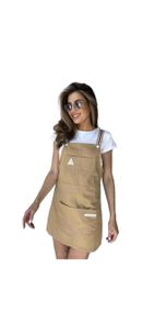 Сарафан літній міні з футболкою М&M бежевий (213731)