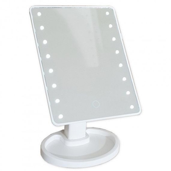 Зеркало led mirror 16 LED Mirror White, Зеркало для макияжа современное с подсветкой KA-40 | Зображення 4