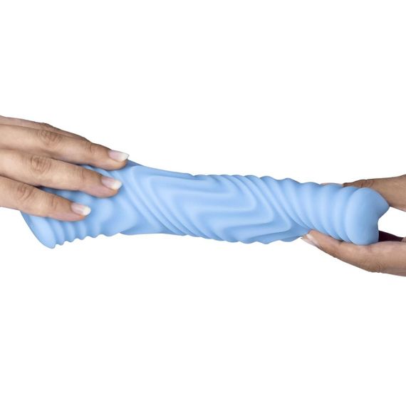 Мастурбатор Wooomy Saucy Abstract Masturbator, сквозной, двусторонний sexstyle | Зображення 1