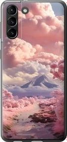 Чохол на Samsung Galaxy S21 Plus Рожеві хмари із силікону FCh_006694