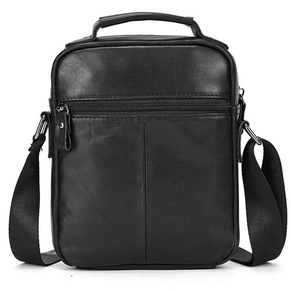 Сумка-барсетка чоловіча через плече шкіряна гладка чорна Tiding Bag TD-69291 | Зображення 5