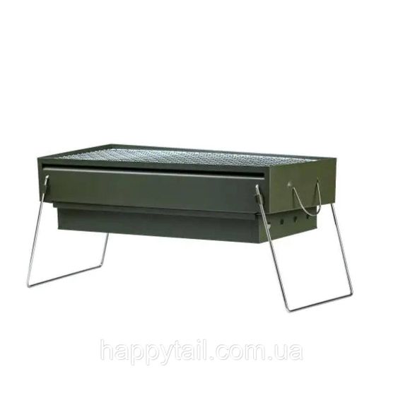 Мангал портативний складаний 51.5×23×25 см з решіткою HP461GR | Зображення 1