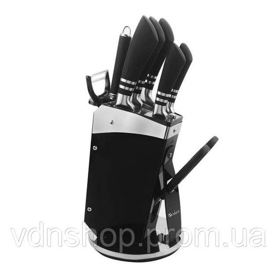 Професійний кухонний набір ножів UNIQUE UN-1835 9 шт, Відмінний набір ножів, Ножі кухонні професійні VW-71 | Зображення 3