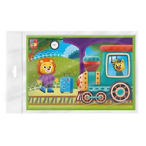 Детские развивающие мягкие пазлы "Поезд" VT1104-22 А5