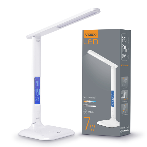 Лампа настільна LED 7W 3000-5500K 220V VL-TF05W Videx | Зображення 1