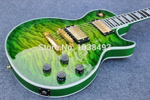Электрогитара Gibson Les Paul Custom Brown Green China | Зображення 9