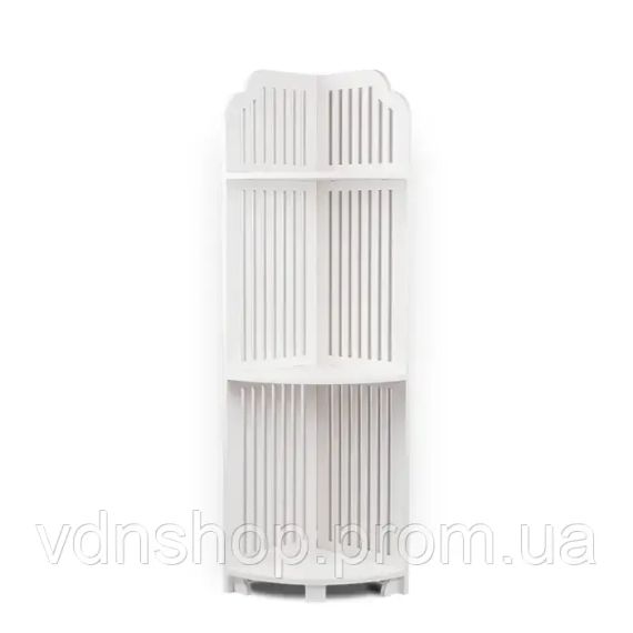 Декоративная угловая полка на три яруса для ванной | Зображення 1