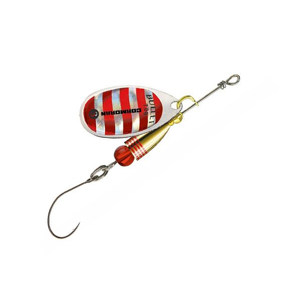 Блешня Cormoran Bullet Single Hook №2 4g #Silver/Red dots (50-85022)