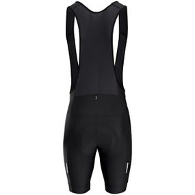 Велошорти чоловічі RC100 з бретельками чорні - XL / W37 L34