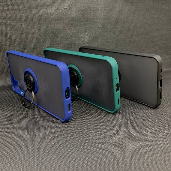 Чохол Samsung Galaxy S21 Plus Ring Magnet матовий з кільцем-тримачем Синій | Зображення 1