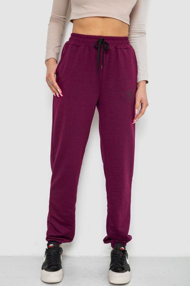 Спортивні штани жіночі, колір сливовий, 238R121