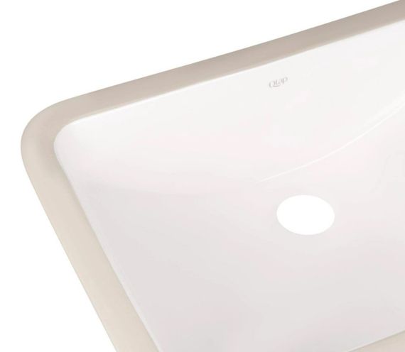 Комплект Qtap Stork: Раковина врізна овальна 570x390x210 мм White + Донний клапан PU02O (QT15116032WN47293) | Зображення 3