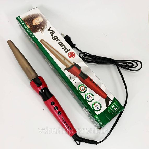 Плойка для волосся для локонів ViLgrand VHC-3041LC 40 Вт Прилад завивки волосся AR-82 | Зображення 4