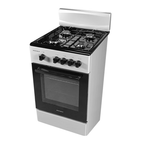 Плита газовая Grunhelm G4F5600W серая | Зображення 2