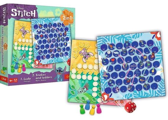 Настольная игра Лудо 2 в 1. Лило и Стич (Ludo 2 in 1: Lilo & Stitch) | Зображення 2