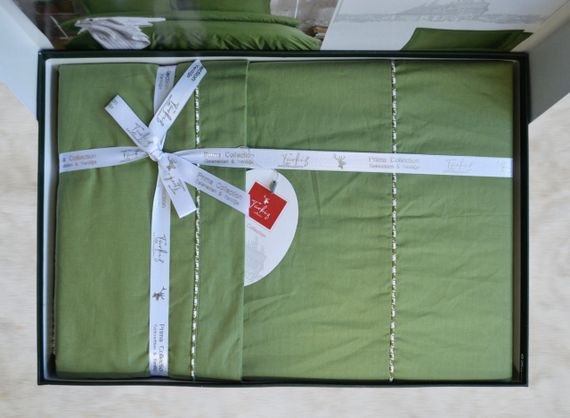 Постільна білизна Turkiz Ranforse Prima 200 х 220 см Kalamaki Green | Зображення 4