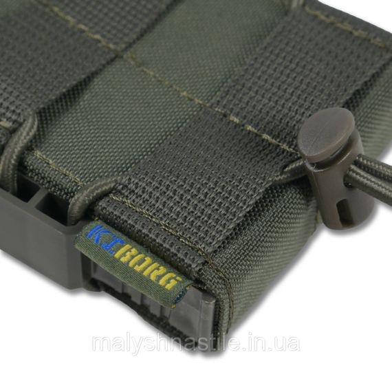 Жорсткий посилений тактичний підсумок Kiborg GU Single Mag Pouch Khaki | Зображення 8
